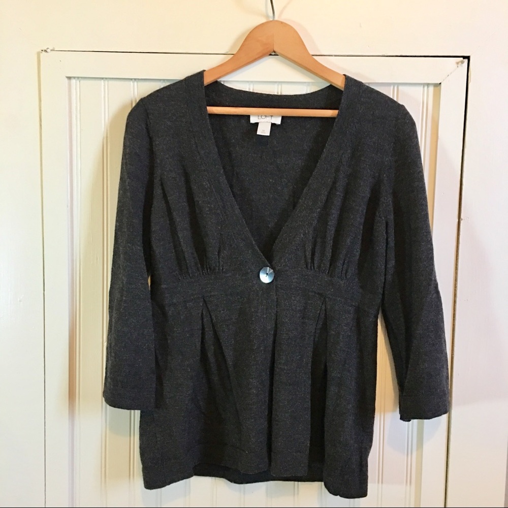 LOFT one button cardigan
